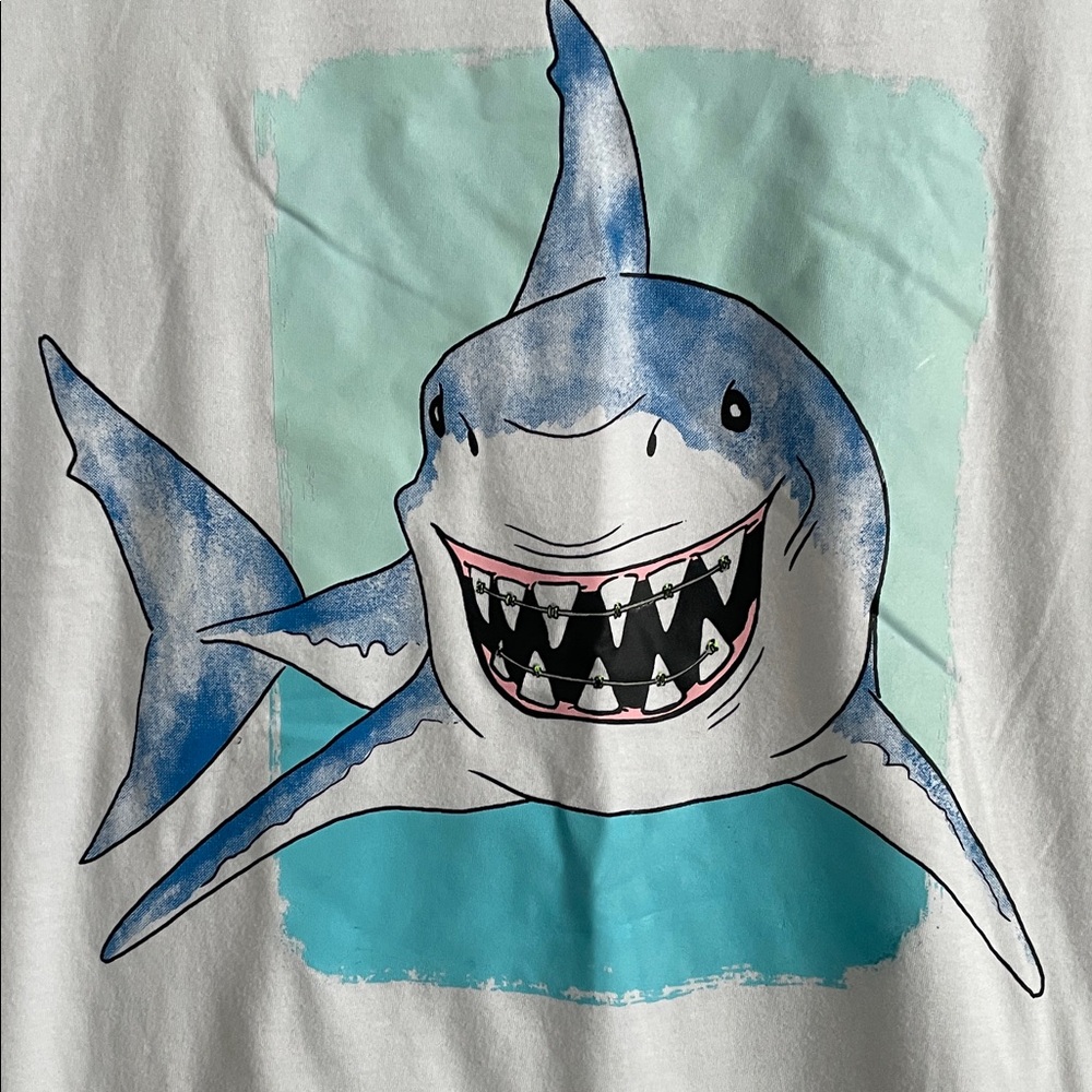 Shark with Braces Graphic Tee
